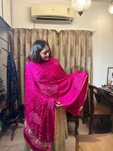 Rani Pink Crafted Gharchola Bandhani Dupatta