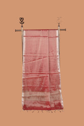 Stunning Weaved Banarasi Tisuee dupatta with Silver Zari Border