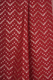 Marron Bold Banarasi Silk Golden Zari Geometric Pattern Dupatta